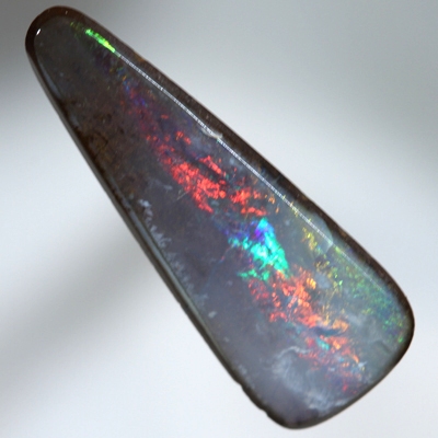 SOLID BOULDER OPAL Bright sparkling reds and greens